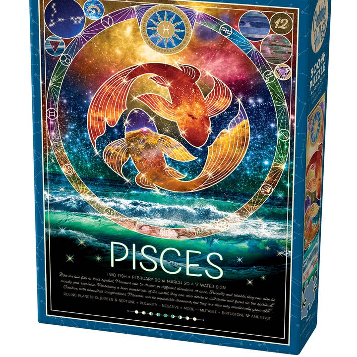 Cobble Hill Puzzles > Jigsaw Puzzles Pisces (500 Piece Puzzle) 625012450225 45022
