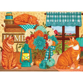 Cobble Hill Puzzles > Jigsaw Puzzles Pumpkin Patch Cats (500 Piece Puzzle) 625012450751 45075