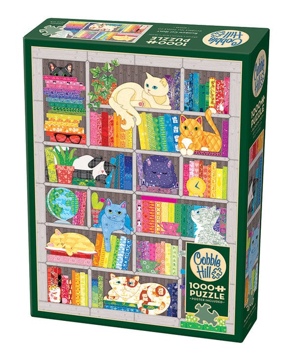 Cobble Hill Puzzles > Jigsaw Puzzles Rainbow Cat Quilt (1000 Piece Puzzle) 625012400466 40046