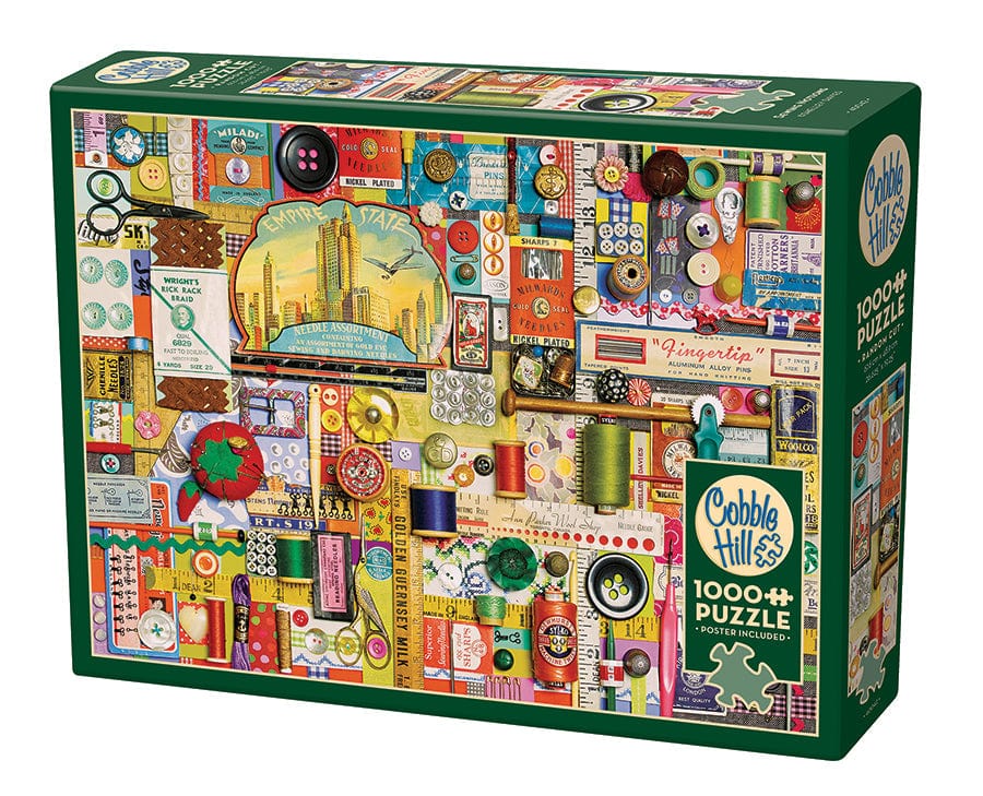 Cobble Hill Puzzles > Jigsaw Puzzles Sewing Notions (1000 Piece Puzzle) 625012400428 40042