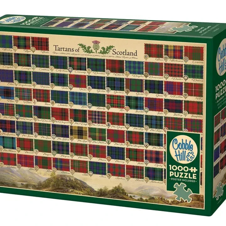 Cobble Hill Puzzles > Jigsaw Puzzles Tartans of Scotland (1000 Piece Puzzle) 625012400527 40052