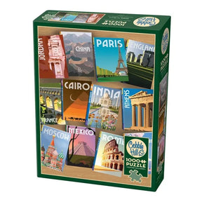 Cobble Hill Puzzles > Jigsaw Puzzles Where to Next? (1000 Piece Puzzle) 625012400695 40069