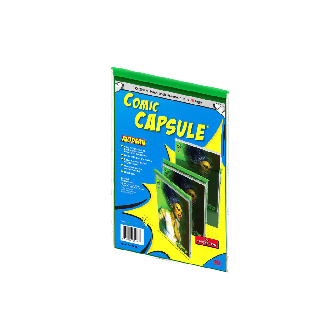Comic Capsule Comic Supplies Comic Capsule: Modern Size - Green 850067951063 TEC164COM