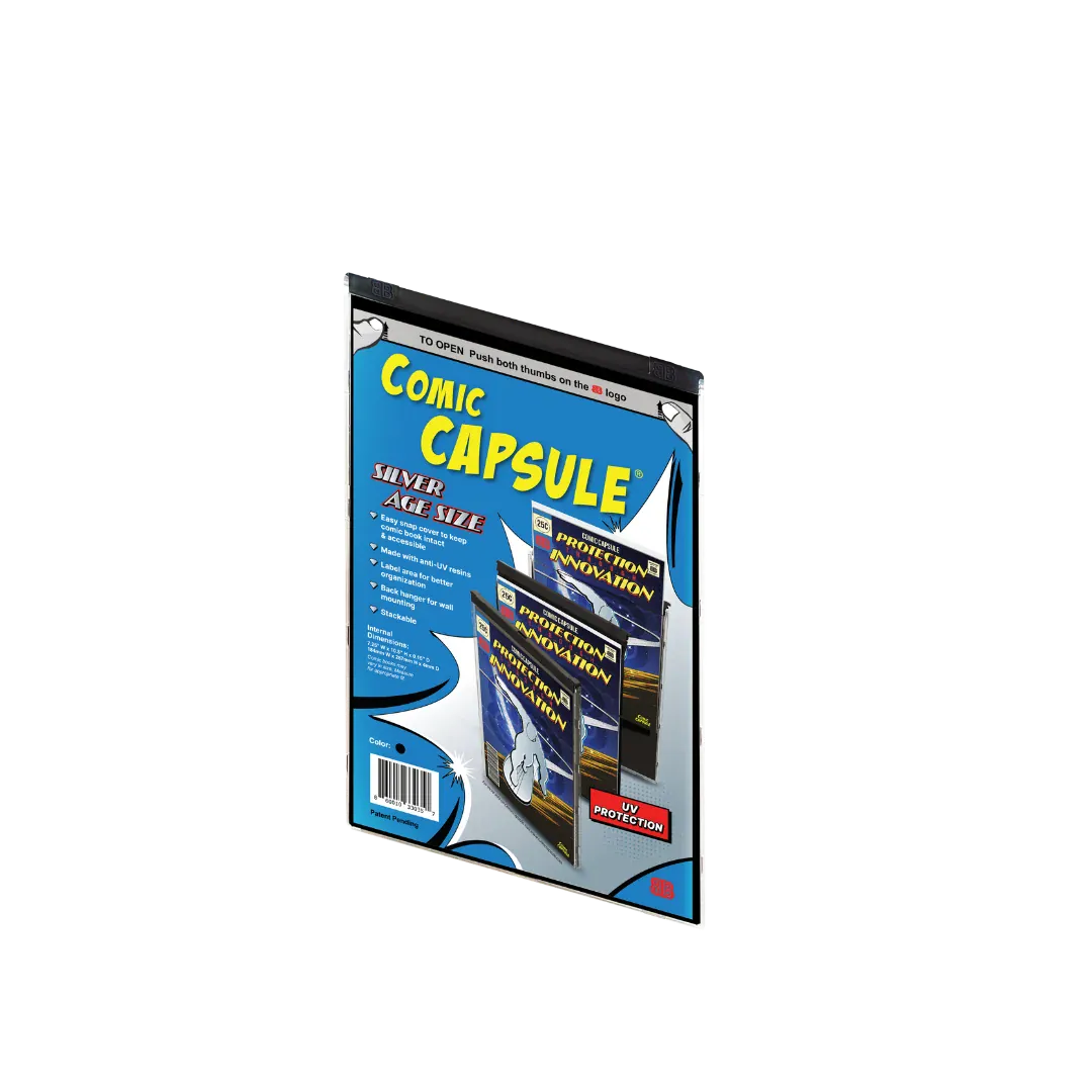 Comic Capsule Comic Supplies Comic Capsule: Silver Age Size - Black 860010330357 TEC166COM