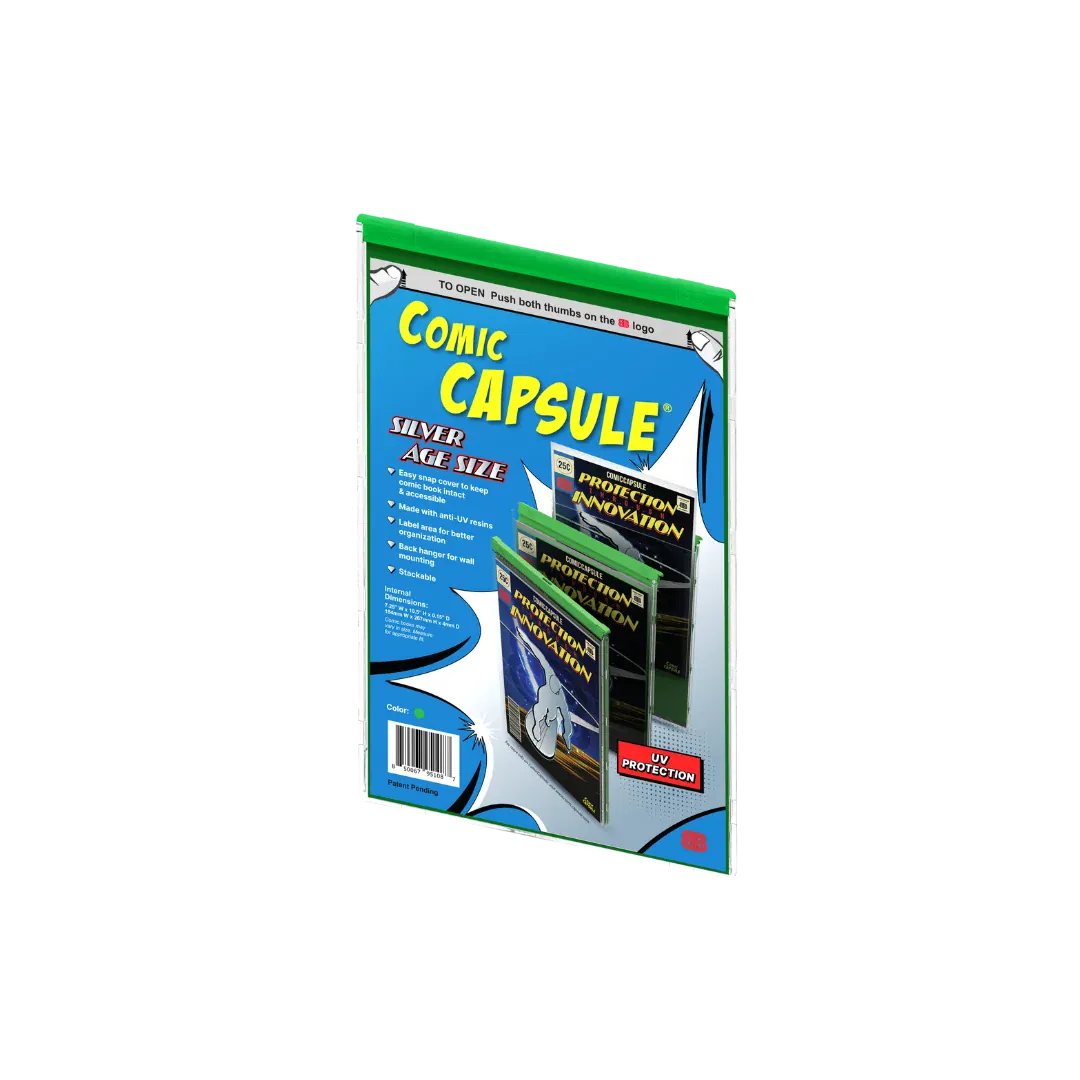 Comic Capsule Comic Supplies Comic Capsule: Silver Age Size - Green 850067951087 TEC173COM