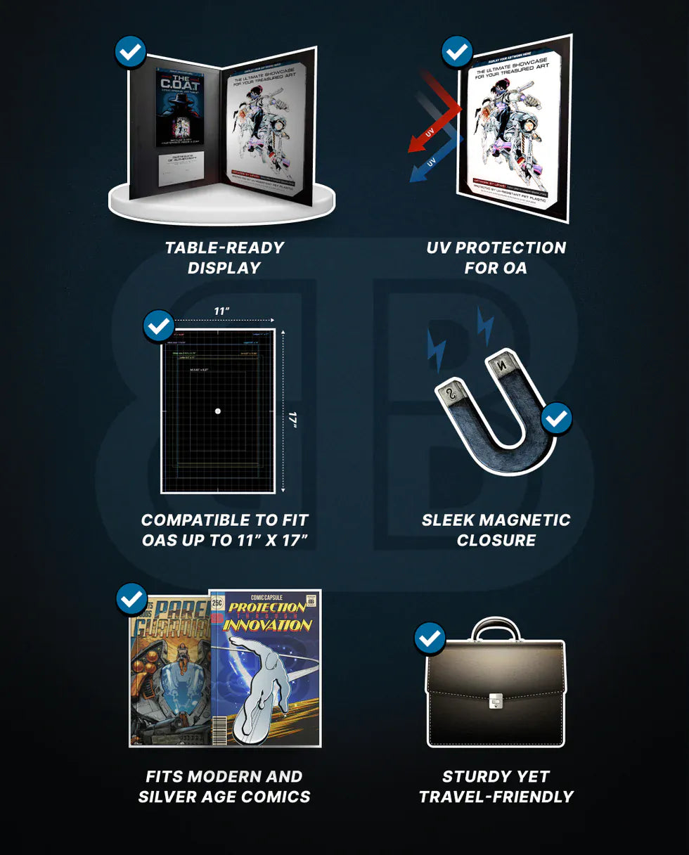 Comic Capsule Comic Supplies Comic Capsule: The C.O.A.T. - Original Art Display Holder 850067951124 TEC179COM