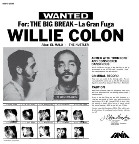 Concord Records Music > Vinyl Records Willie Colon - La Gran Fuga 888072560345 COJ144113.1