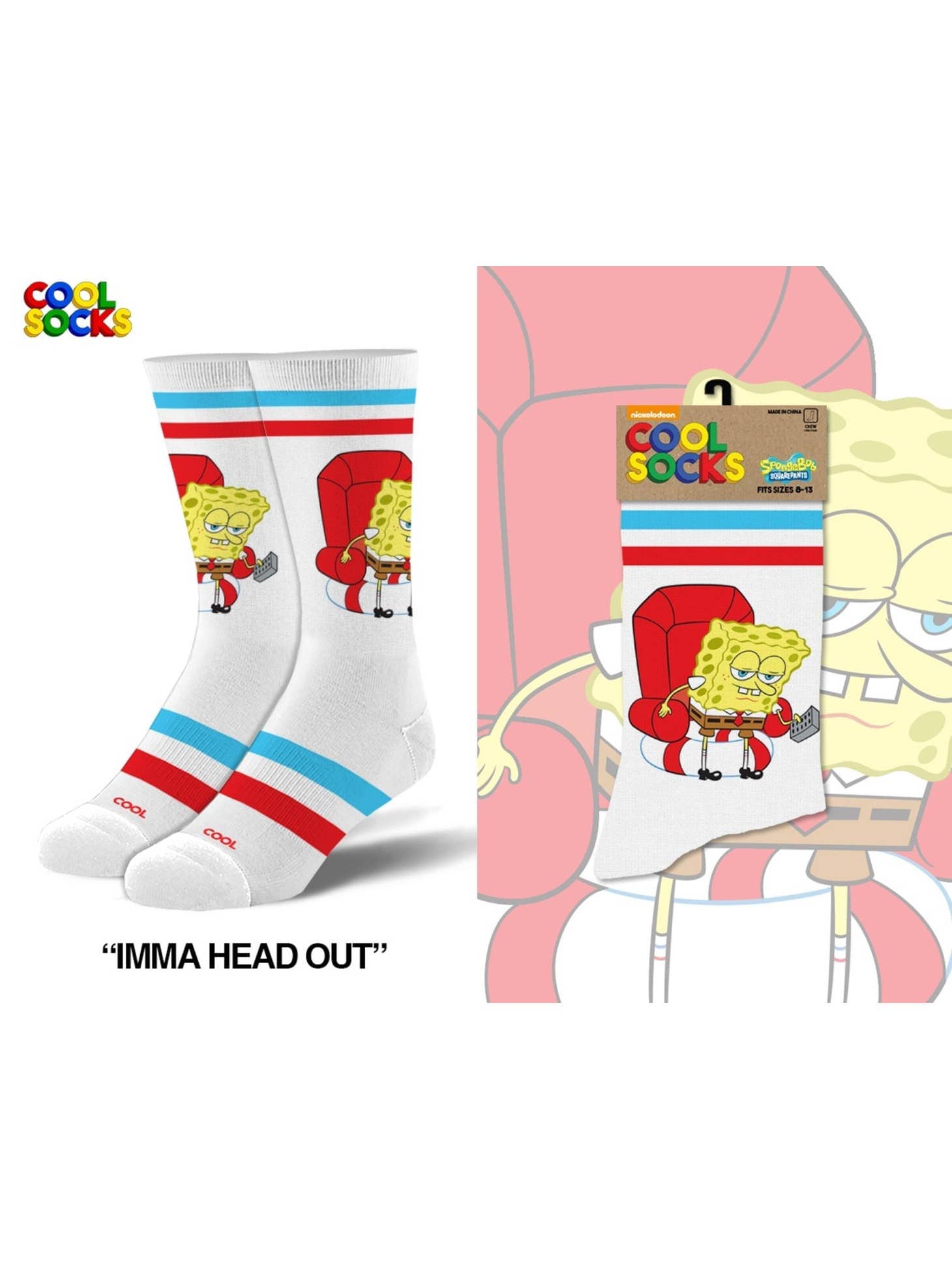 Cool Socks Apparel > Socks Imma Head Out Socks 792625307984 11091MCNCF