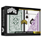 COPAG Games > Playing Cards Playing Cards: COPAG: Legacy: Poker Size Jumbo Index Green/Purple 2-Pack 831705002408 JKR130014785