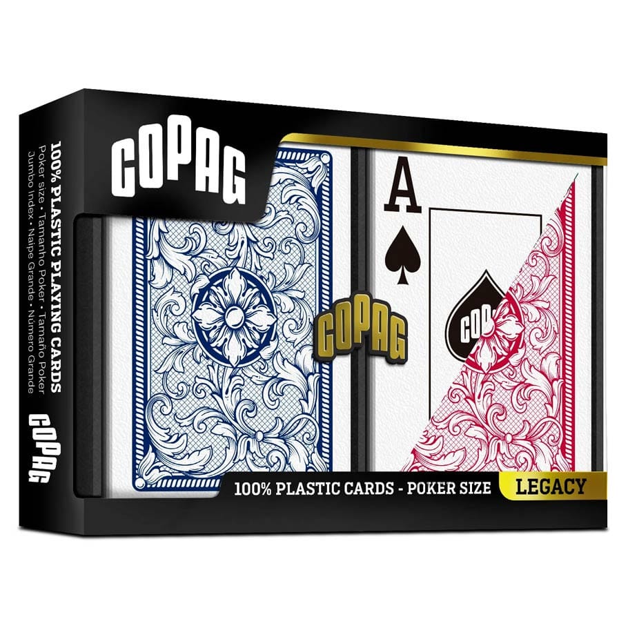 COPAG Games > Playing Cards Playing Cards: COPAG: Legacy: Poker Size Jumbo Index Red/Blue 2-Pack X002OWKVMZ JKR130016129