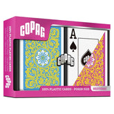 COPAG Games > Playing Cards Playing Cards: COPAG: Neoteric: Plastic Poker Size Jumbo Index Yellow/Pink/Blue 2-Pack X0036VKWLN JKR130015692
