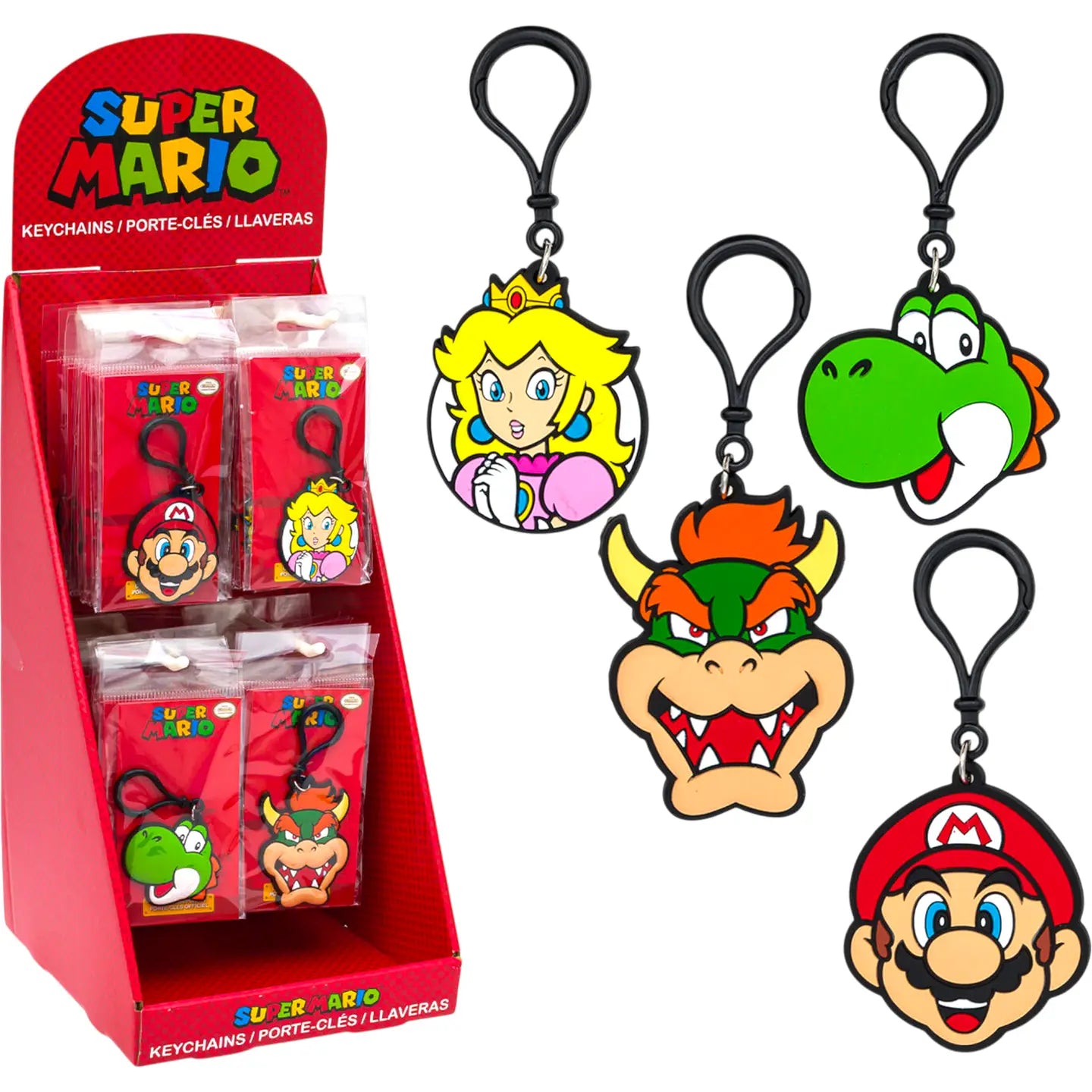 COW CRACK WHOLESALE Miscellaneous > Keychains Super Mario Bros. Keychain - Princess Peach 638211687996 STL87996