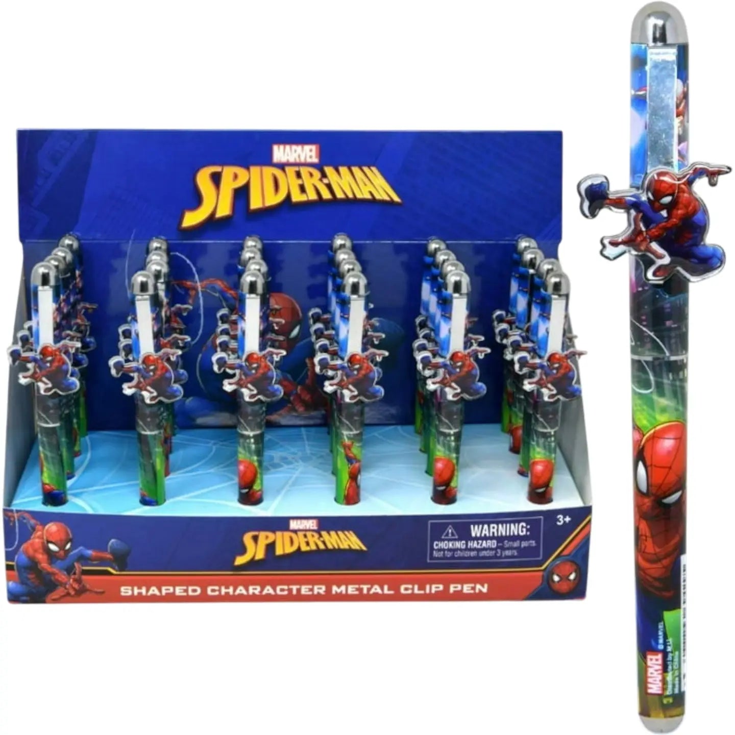 COW CRACK WHOLESALE Miscellaneous > Pens Spiderman Character Metal Clip Pen 077764694295 STL94295