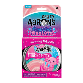 Crazy Aarons Toys Amazing Axolotl - Full Size 4" Thinking Putty Tin 810174290899 CA-810174290899