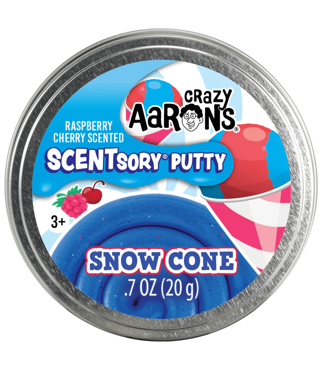 Crazy Aarons Toys Crazy Aarons: Thinking Putty - Snow Cone 810066955554