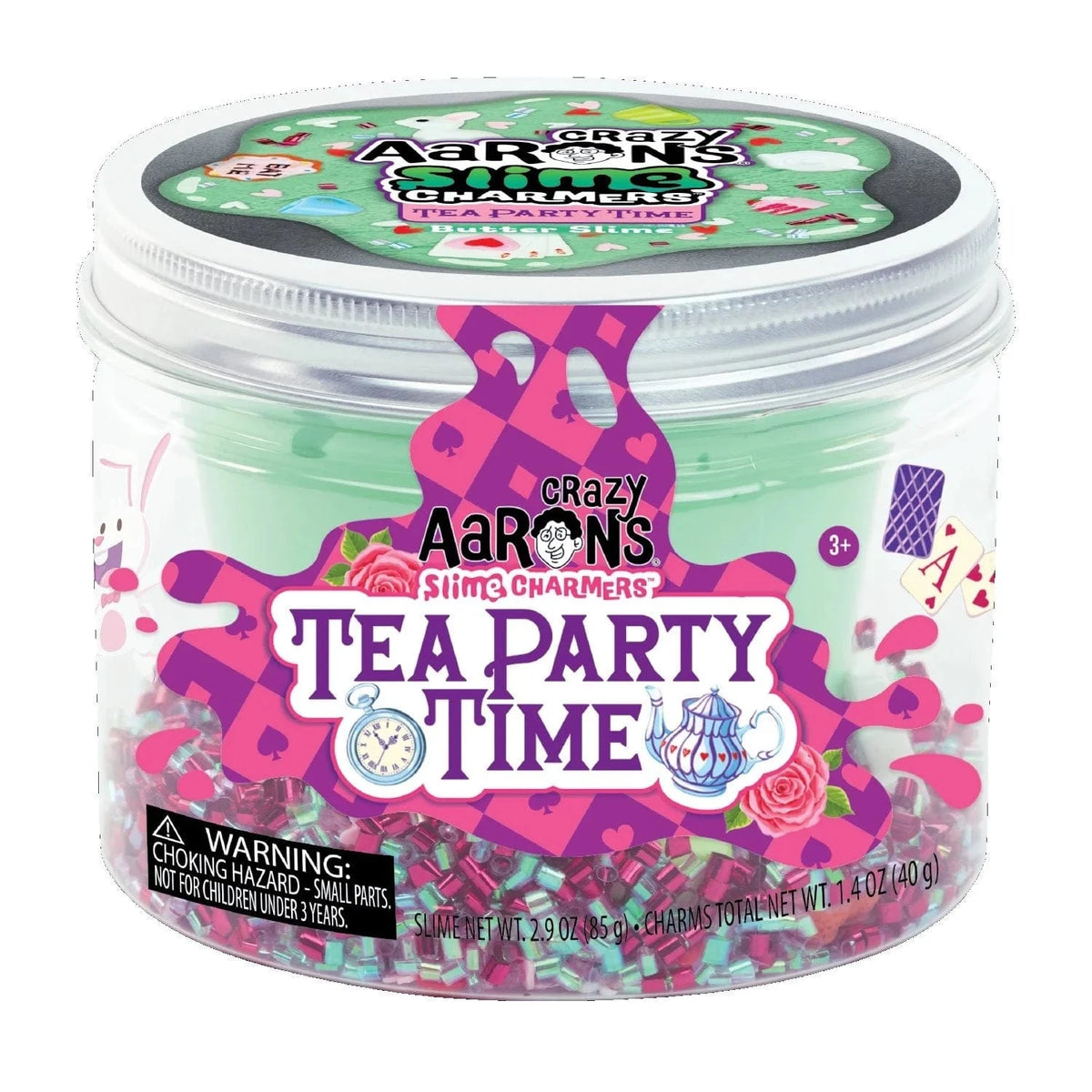 Crazy Aarons Toys > Fidget Toys Crazy Aaron's: Slime Charmers - Tea Party Time 810066959965 SLM017