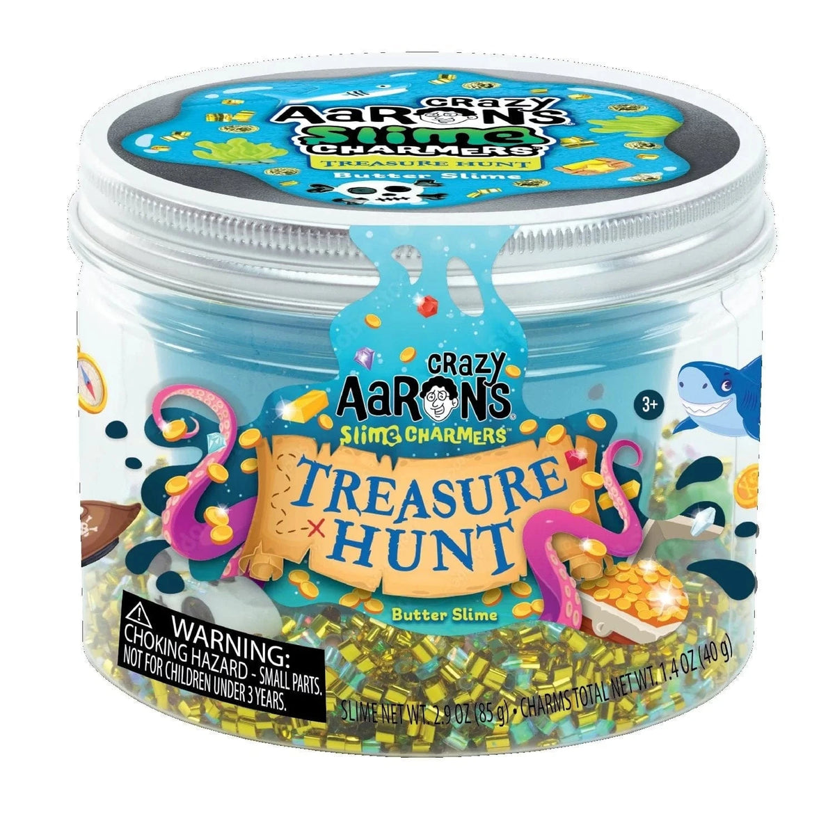 Crazy Aarons Toys > Fidget Toys Crazy Aaron's: Slime Charmers - Treasure Hunt 810066959958 SLM016