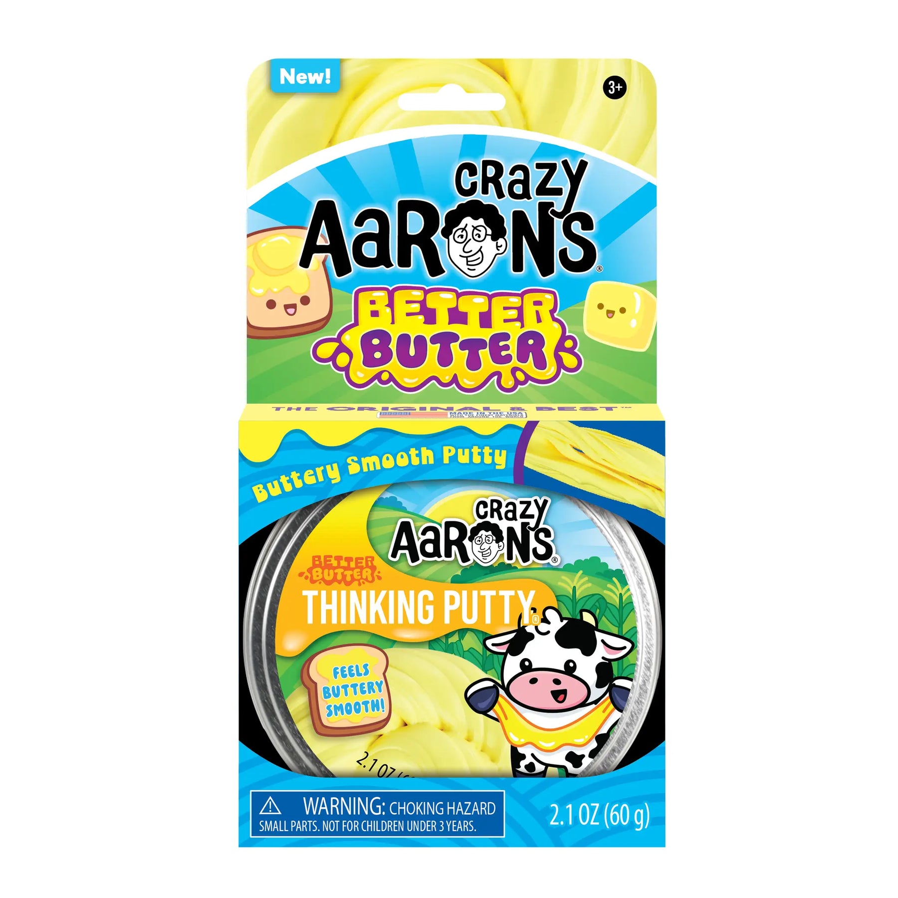 Crazy Aarons Toys > Fidget Toys Crazy Aaron's: Thinking Putty - Better Butter 810174290868 BE020