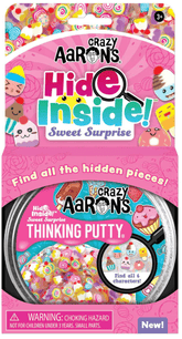 Crazy Aarons Toys > Fidget Toys Crazy Aarons: Thinking Putty - Hide Inside! Sweet Surprise 810066953550 SZ020