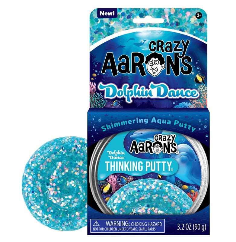 Crazy Aarons Toys > Fidget Toys Crazy Aarons: Thinking Putty - Dolphin Dance 810066956759 DN020