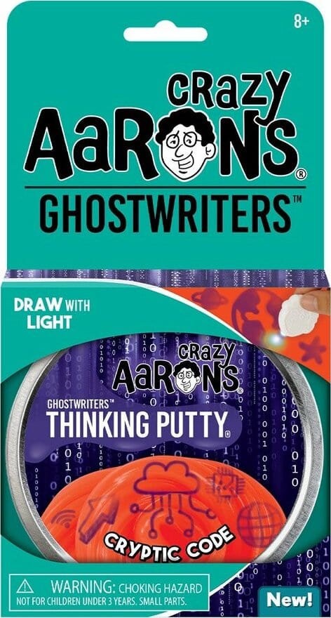 Crazy Aarons Toys > Fidget Toys Crazy Aarons: Thinking Putty - Ghostwriters Cryptic Code 787790208709 CD020