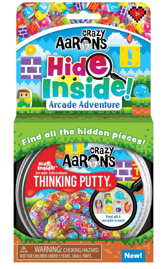 Crazy Aarons Toys > Fidget Toys Crazy Aarons: Thinking Putty - Hide Inside Arcade Adventure 810066953574 AA020