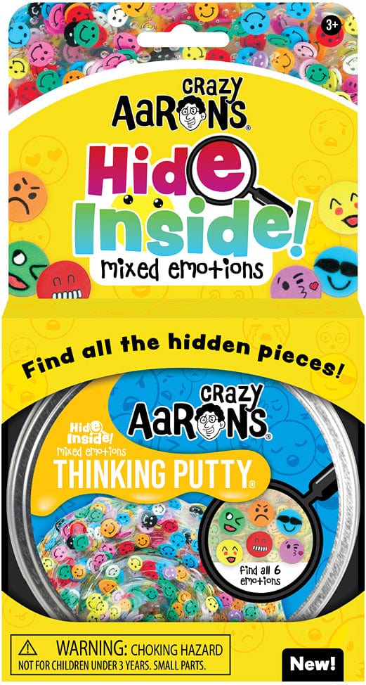 Crazy Aarons Toys > Fidget Toys Crazy Aarons: Thinking Putty - Hide Inside! Mixed Emotions 810066950115 MX020