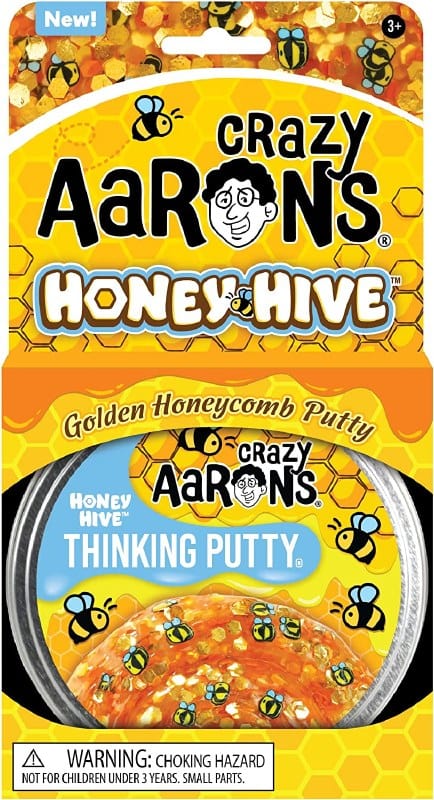 Crazy Aarons Toys > Fidget Toys Crazy Aarons: Thinking Putty - Honey Hive 810066953000 HB020