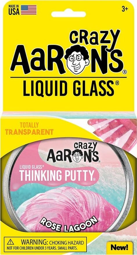 Crazy Aarons Toys > Fidget Toys Crazy Aarons: Thinking Putty - Liquid Glass Rose Lagoon 787790209300 RL020