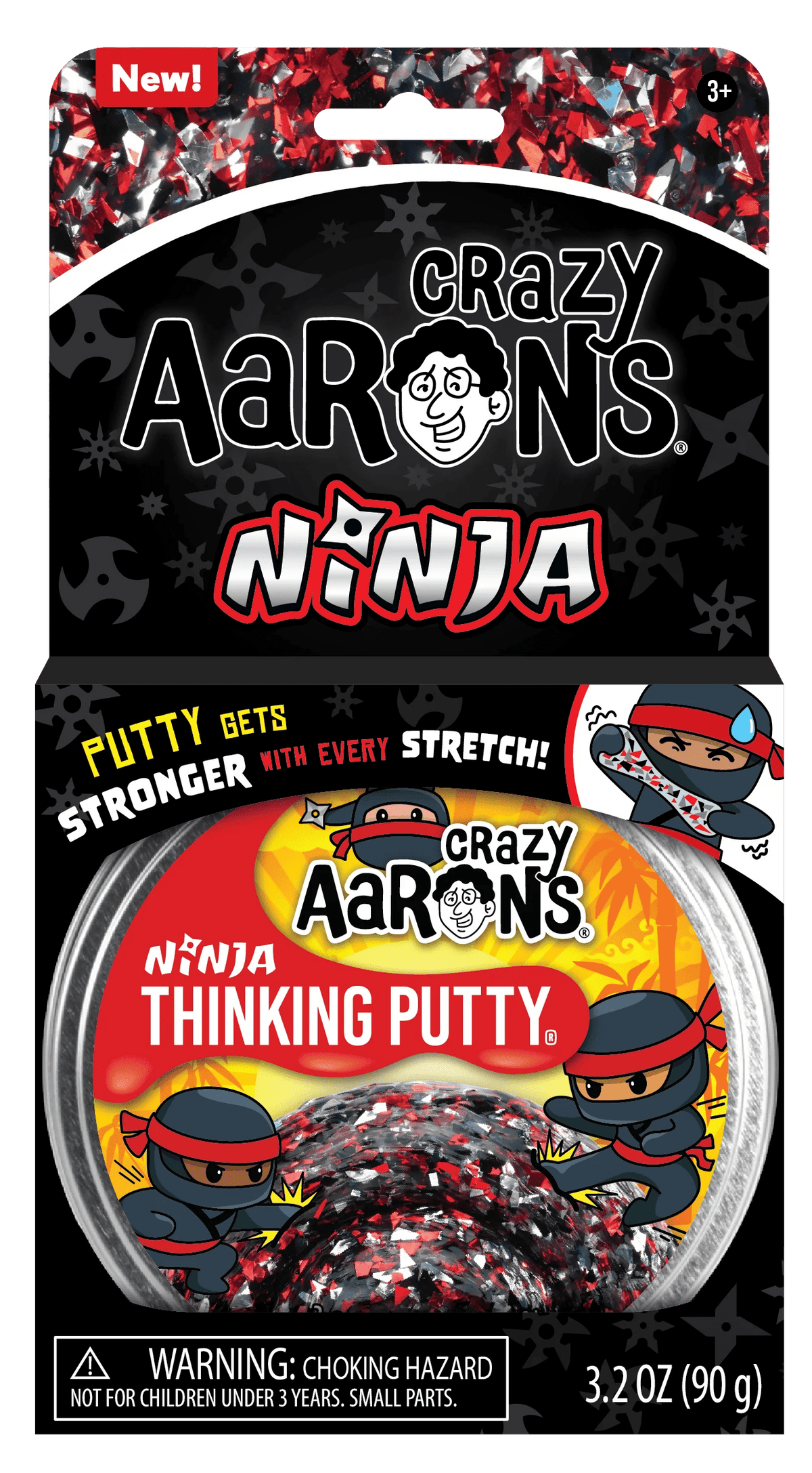 Crazy Aarons Toys > Fidget Toys Crazy Aarons: Thinking Putty - Ninja 810066957343