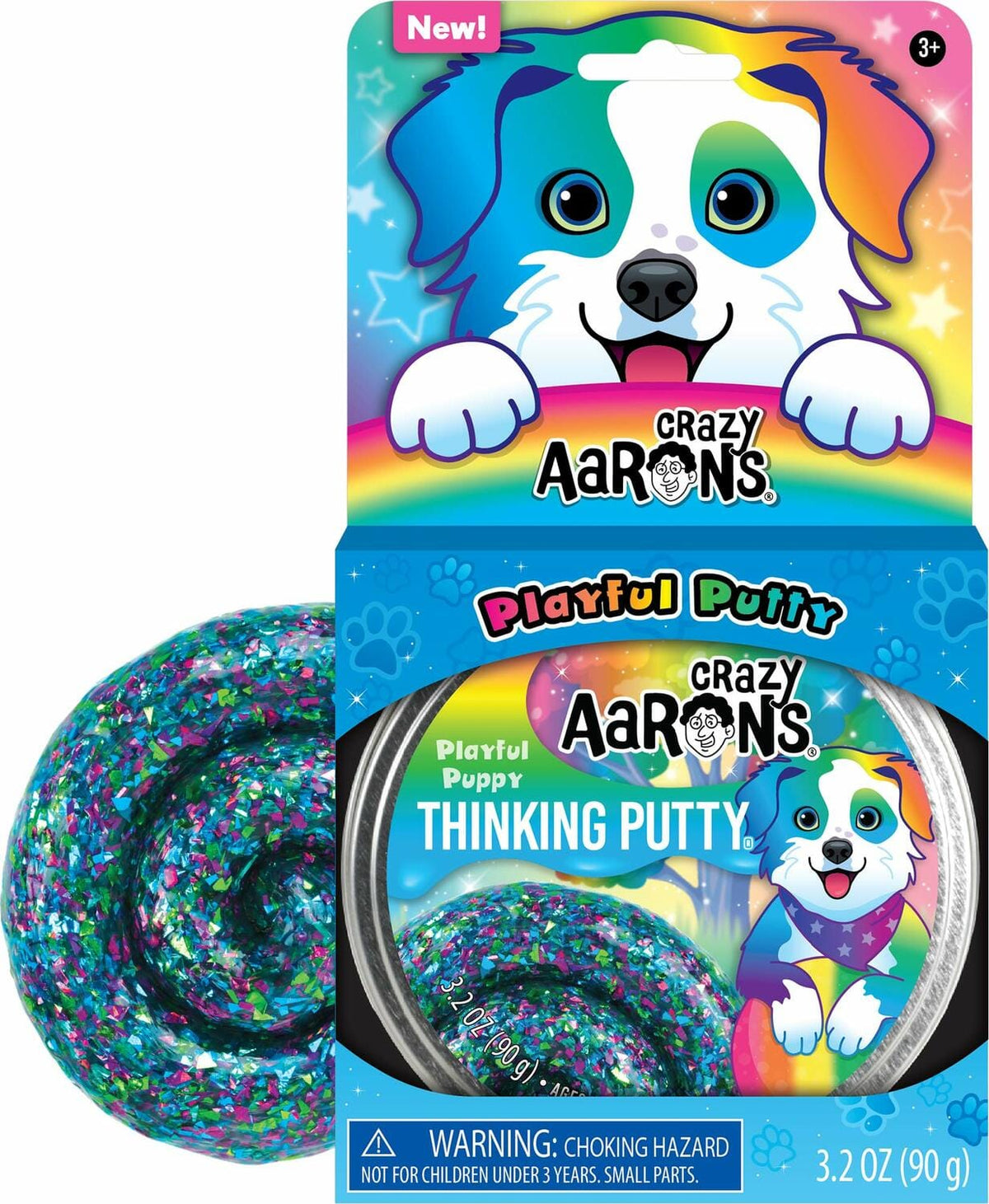 Crazy Aarons Toys > Fidget Toys Crazy Aarons: Thinking Putty - Playful Puppy 810066955035 PY020