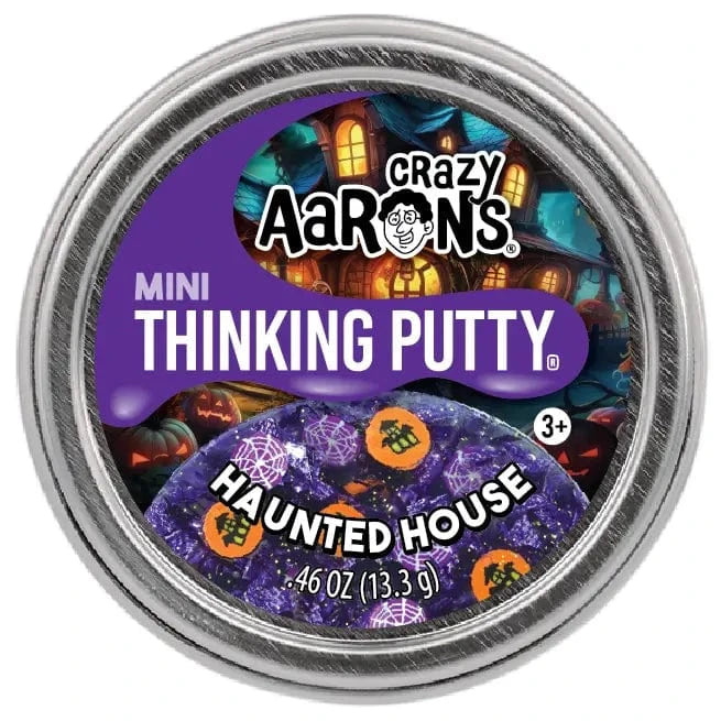 Crazy Aarons Toys > Fidget Toys Haunted House Thinking Putty - Mini Halloween Tin 810066957732 HW24-POP36