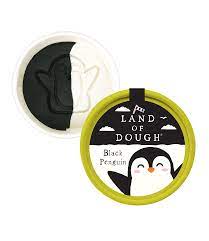Crazy Aarons Toys > Fidget Toys Land of Dough - 1 oz. Mini Cup, Black Penguin 810066954519 LD-BKTS1