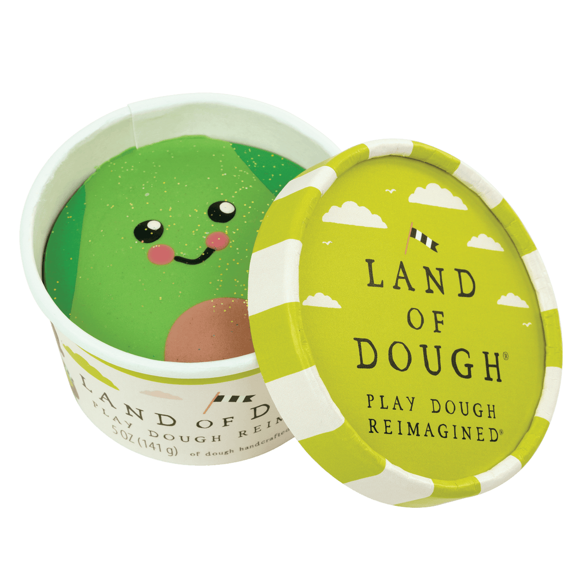 Crazy Aarons Toys > Fidget Toys Land of Dough - 5oz. Medium Cup, Avocado Ava 810066956810 LD-AVMS5