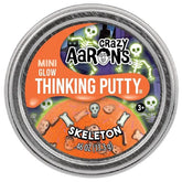 Crazy Aarons Toys > Fidget Toys Skeleton Thinking Putty - Mini Halloween Tin 810066957732 HW24-POP36