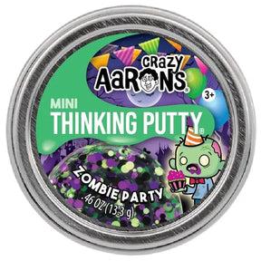 Crazy Aarons Toys > Fidget Toys Zombie Party Thinking Putty - Mini Halloween Tin 810066957732 HW24-POP36