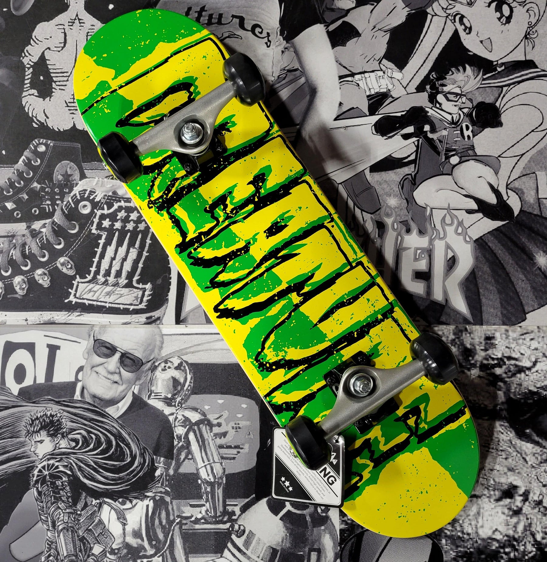 Creature Skateboards > Complete Boards Creature: Complete - Green & Yellow Logo, 7.5" 70398460