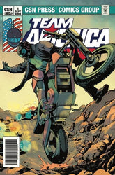 CSN Press Comic Books TEAM AMERICA RACING FULL THROTTLE EDITION #1 (ONE SHOT) CVR B JAVIER SALTARES VARIANT 64924187776900121 0526CS0651