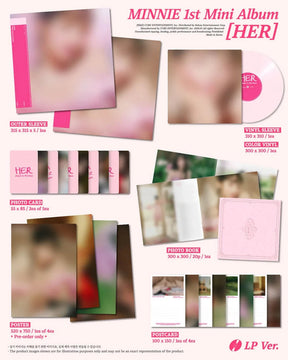 CUBE ENTERTAINMENT Music > Vinyl Records MINNIE - HER [1st Mini Album - LP Ver.] 8804775452710 8804775452710