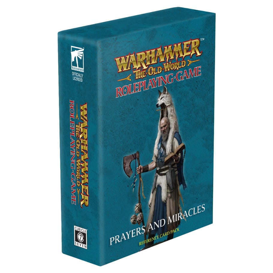 Cubicle 7 Tabletop Games > Role-Playing Games > Accessories Warhammer: The Old World Roleplaying Game: Prayers & Miracles Card Deck 5391550180034 CB72909