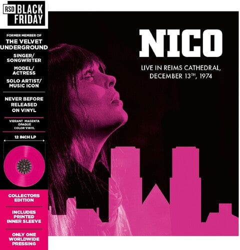 Culture Factory Usa INC. Music > Vinyl Records Nico - Live in Reims Cathedral 1974 (RSD Exclusive, Colored Vinyl, Magenta) (BF RSD2025) 3700477839499 CULF783949.1