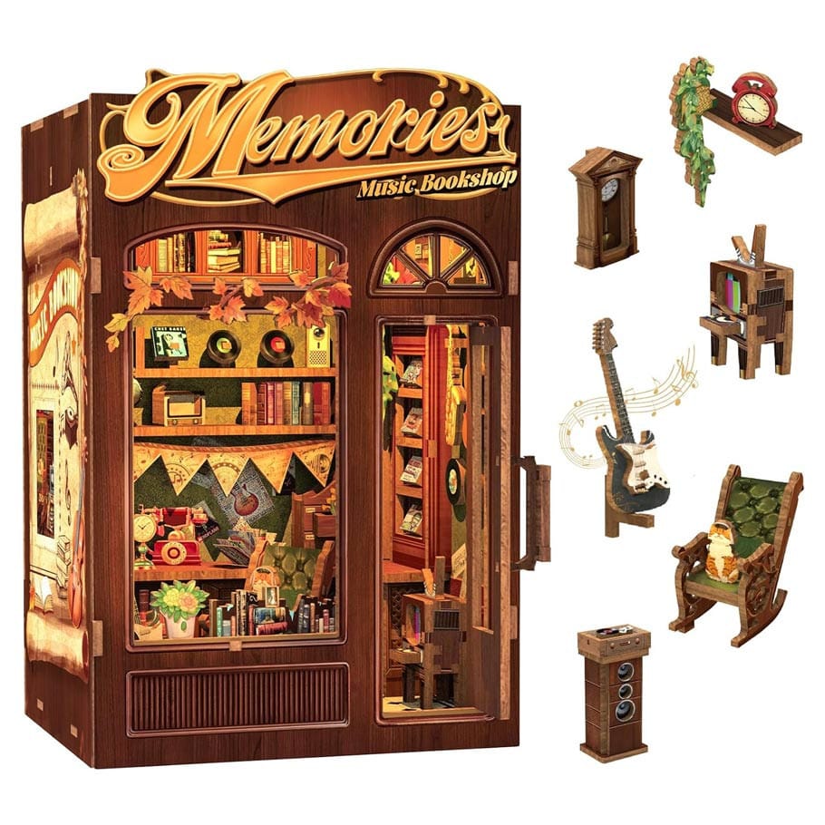 CuteBee Model Kits > Other Model Kits Memories Music Bookshop Nook 6975436180746 CTBSD04B