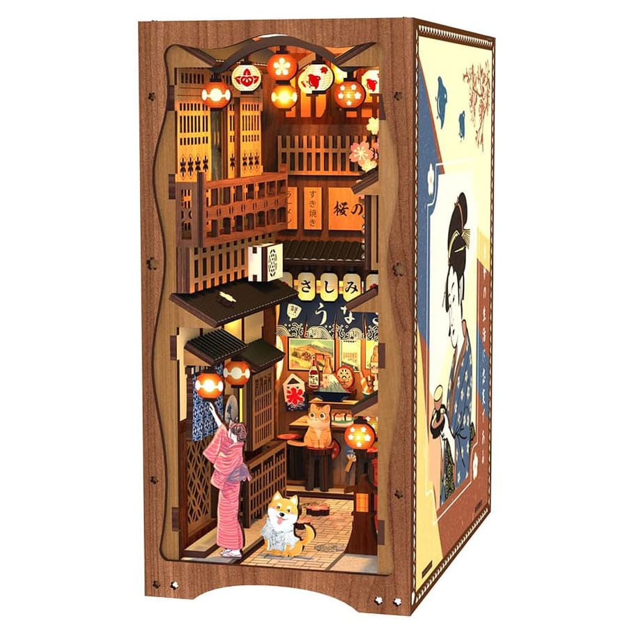 CuteBee Model Kits > Other Model Kits Under the Sakura Tree Book Nook 6975436180043 CTBYS06A
