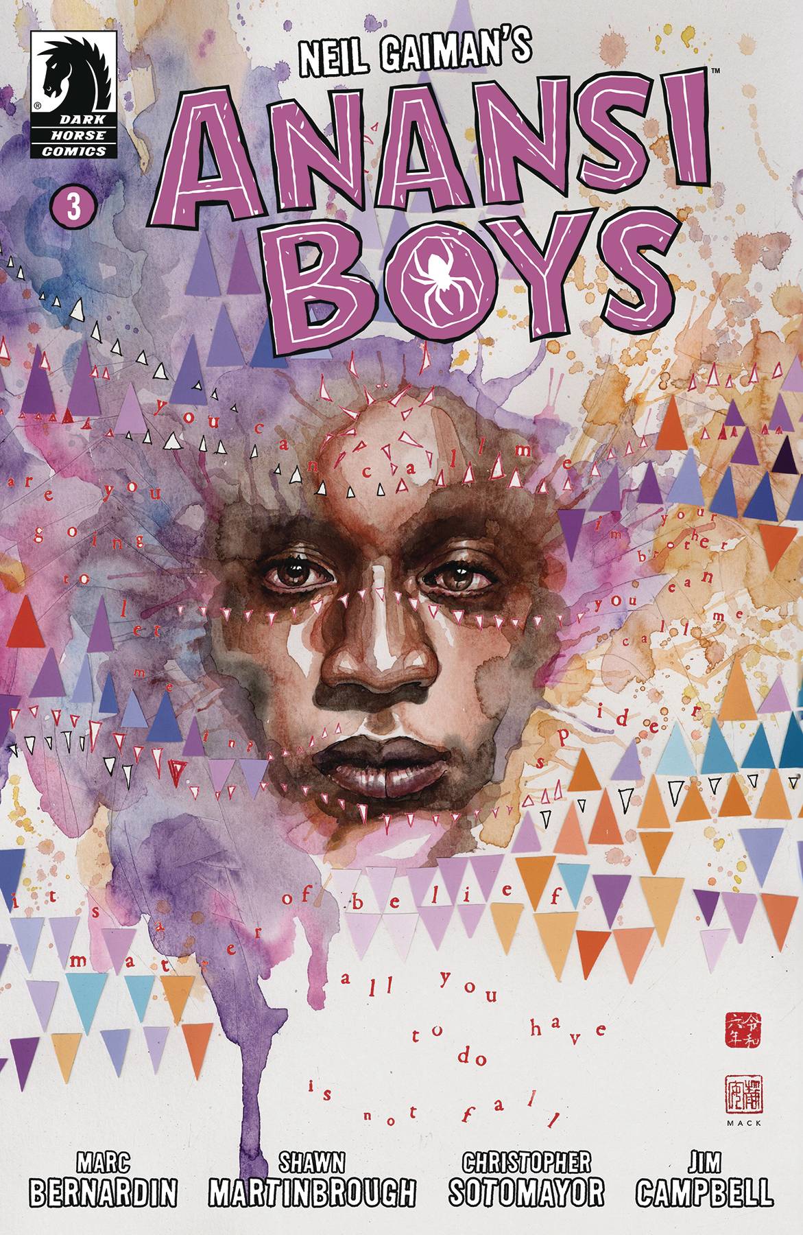 Dark Horse Comic Books Anansi Boys I #3 (CVR A) (David Mack) 76156801233000311 PRH-76156801233000311