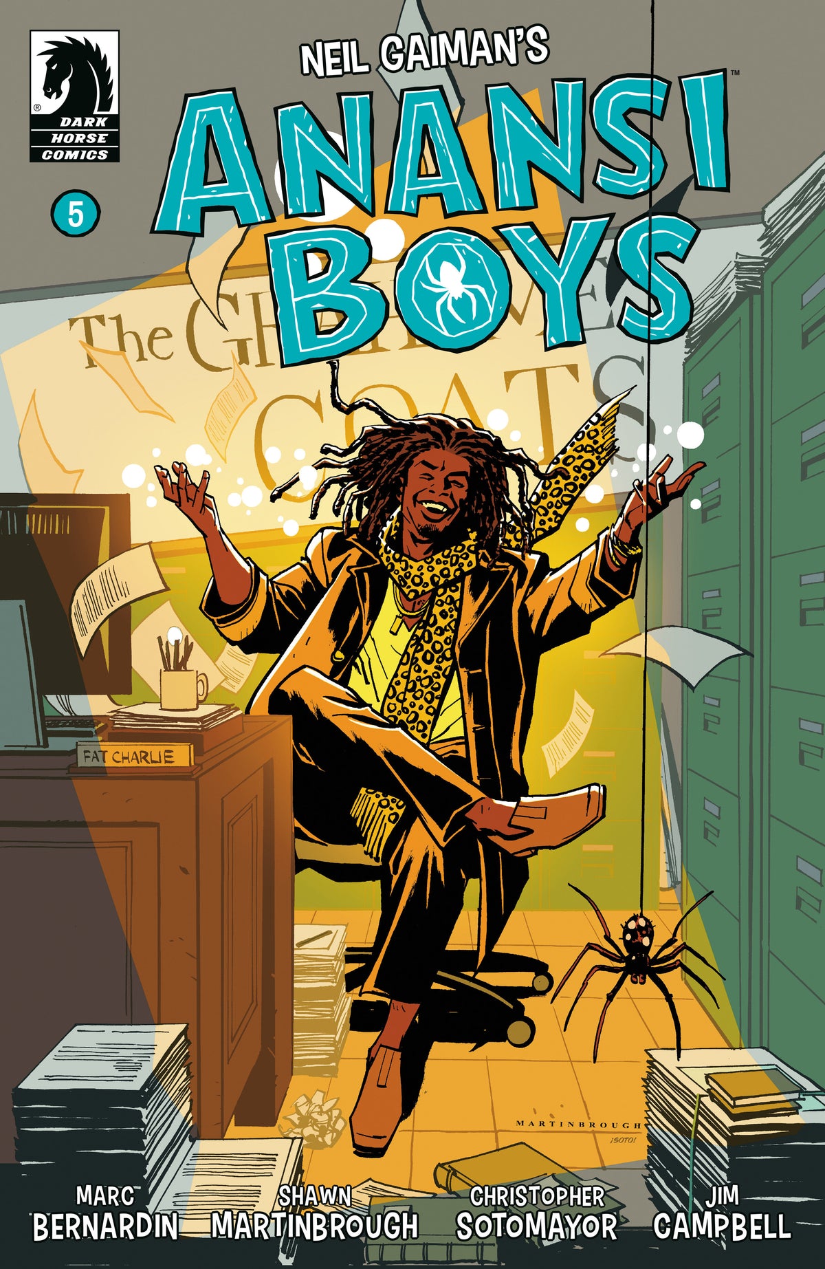 Dark Horse Comics Comic Books Anansi Boys I #5 (CVR B) (Shawn Martinbrough) 76156801233000521 PRH-76156801233000521