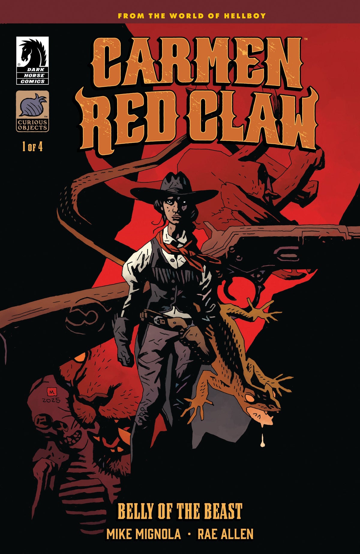 Dark Horse Comics Comic Books Carmen Red Claw: Belly of the Beast #1 (CVR B) (Mike Mignola) 76156801488400121 PRH-76156801488400121