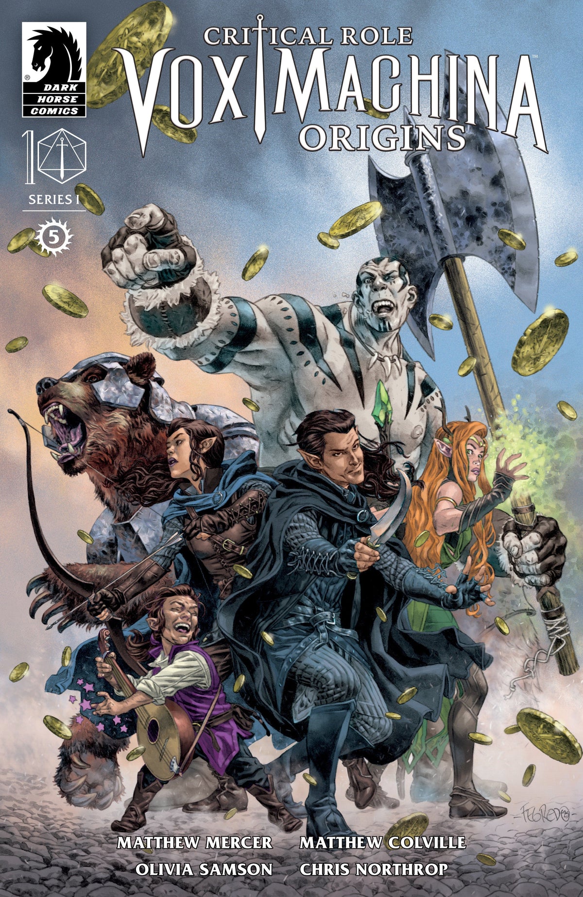 Dark Horse Comics Comic Books Critical Role: Vox Machina Origins I #5 (CVR A) (Duncan Fegredo) 76156801419800511 PRH-76156801419800511