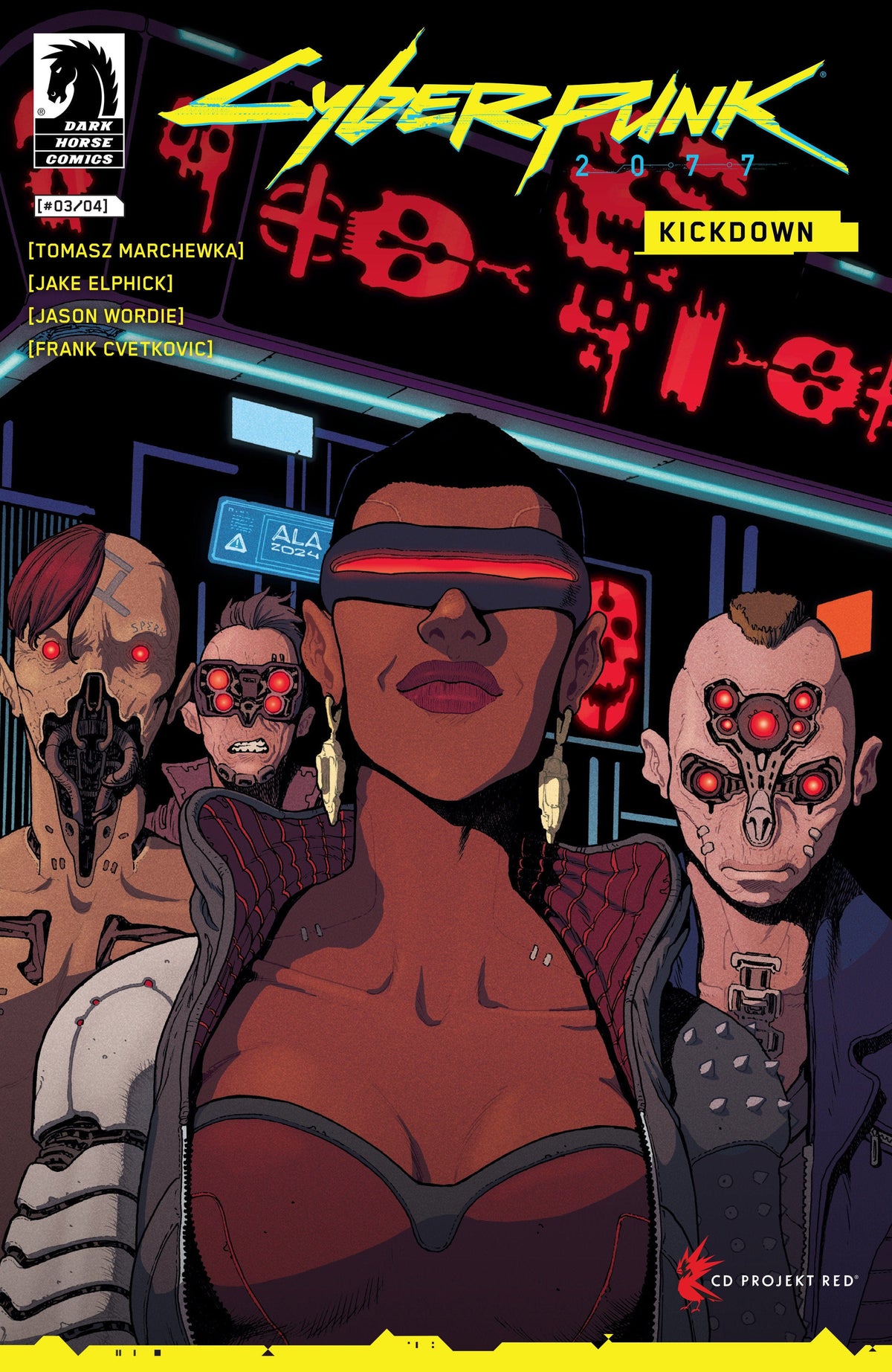 Dark Horse Comics Comic Books Cyberpunk 2077: Kickdown #3 (CVR C) (Andr√© Lima Ara√∫jo) 76156801247700331 PRH-76156801247700331