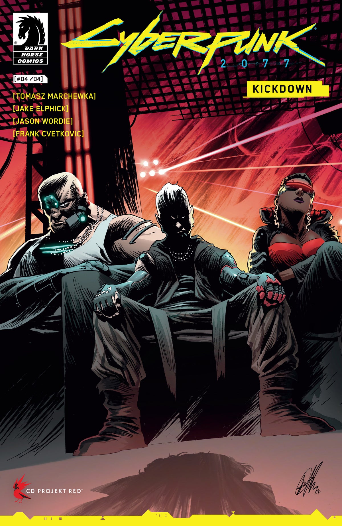 Dark Horse Comics Comic Books Cyberpunk 2077: Kickdown #4 (CVR A) (Jake Elphick) 76156801247700411 PRH-76156801247700411