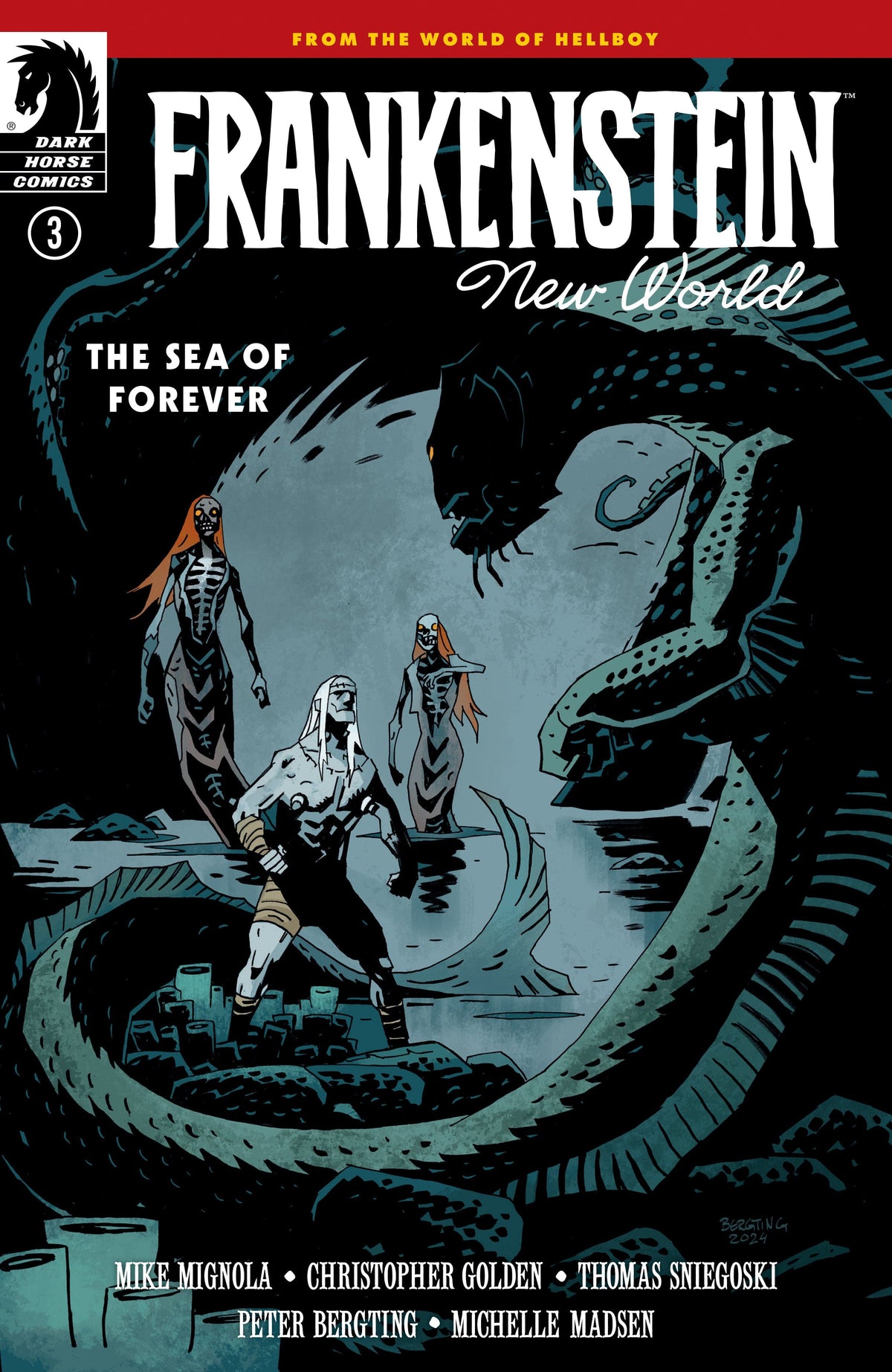 Dark Horse Comics Comic Books Frankenstein: New World--The Sea of Forever #3 (CVR A) (Peter Bergting) 76156801352800311 PRH-76156801352800311